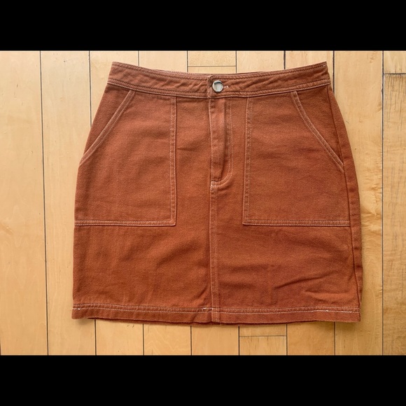 Francesca's Collections Dresses & Skirts - NWOT Brown denim skirt